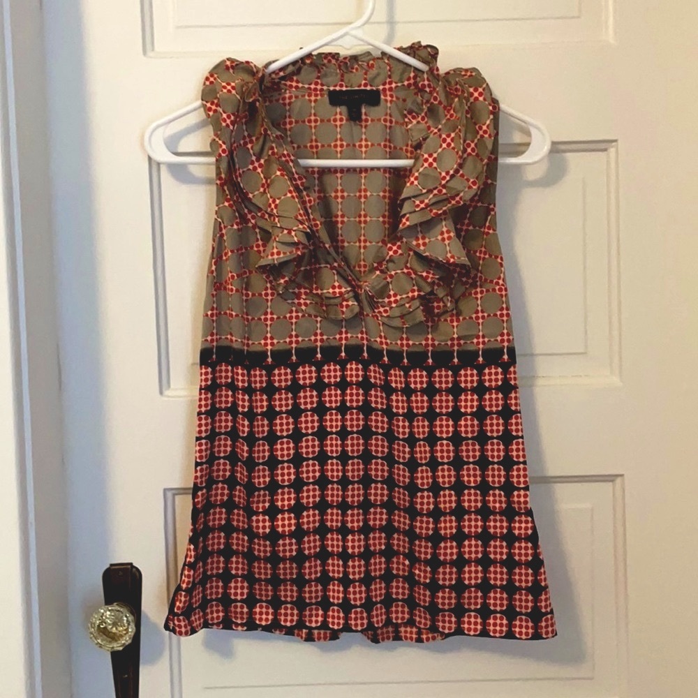 Ruffled retro blouse from The Limited